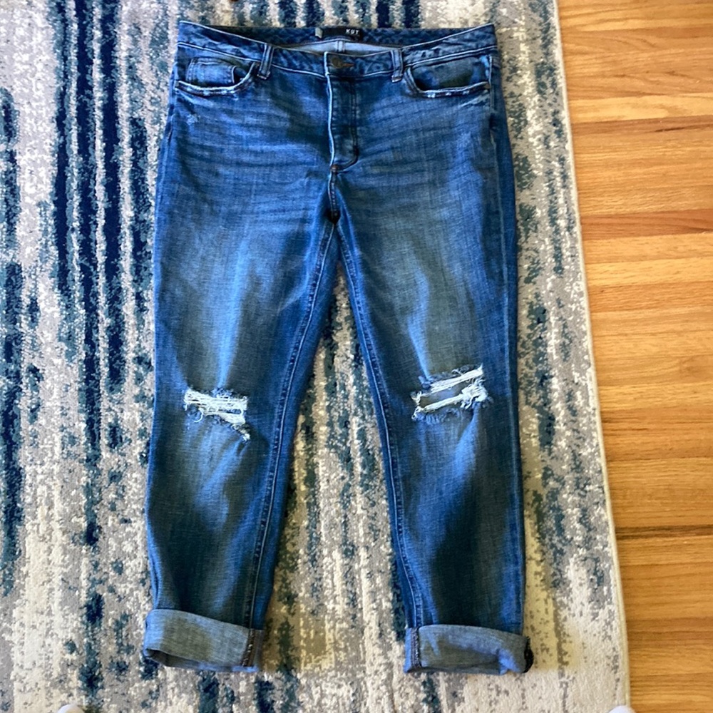 KUT boyfriend jeans size 12
